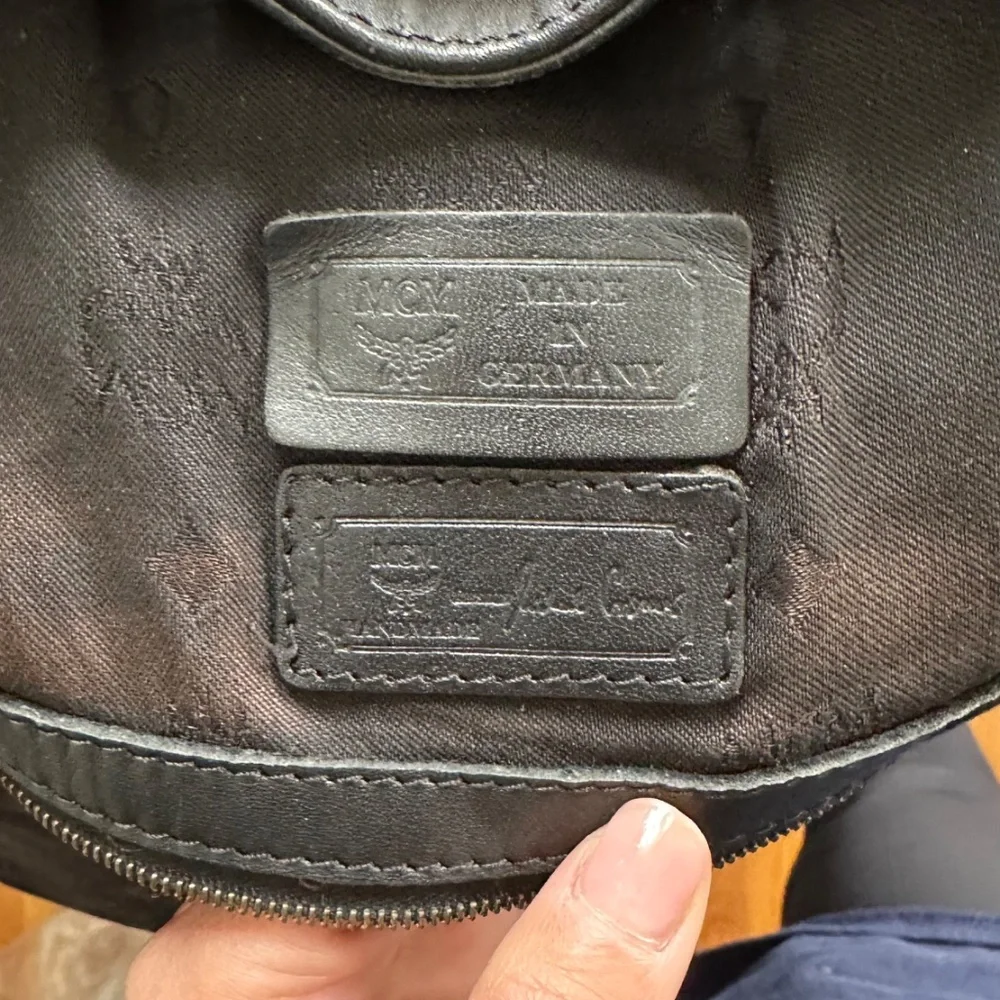 Vintage MCM Black Canvas/Leather Bucket Bag - Picture 14 of 16